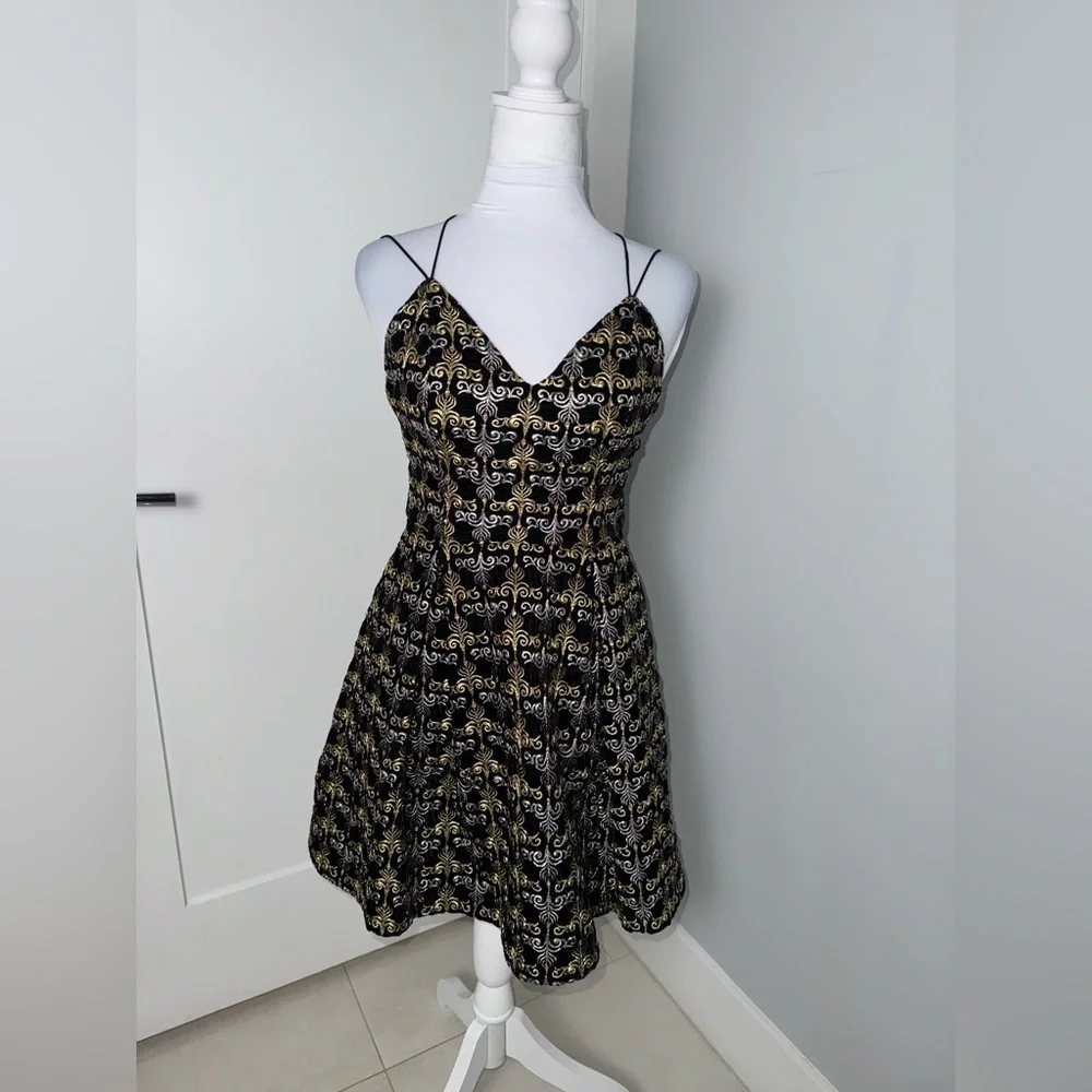 Alice + Olivia Marilla Cocktail Dress/Size 4 - Picture 3 of 10
